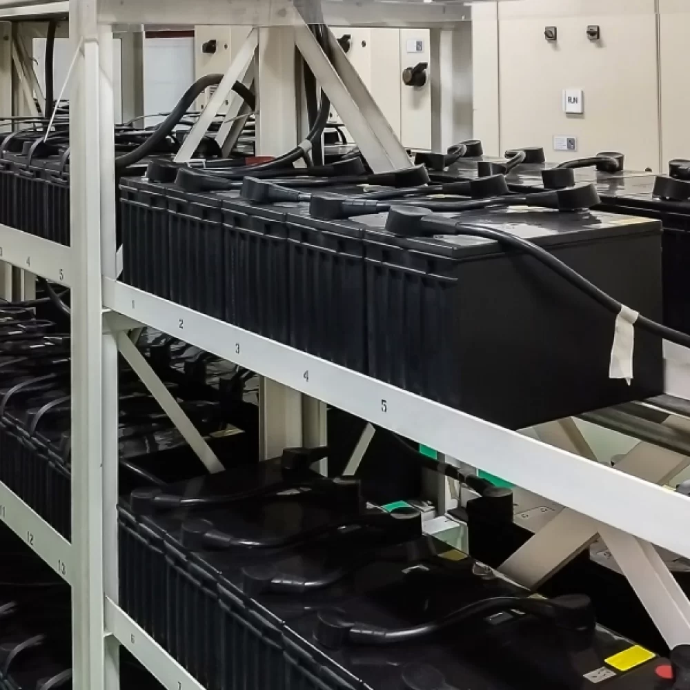 multiple-batteries-connected-power-backup-factory